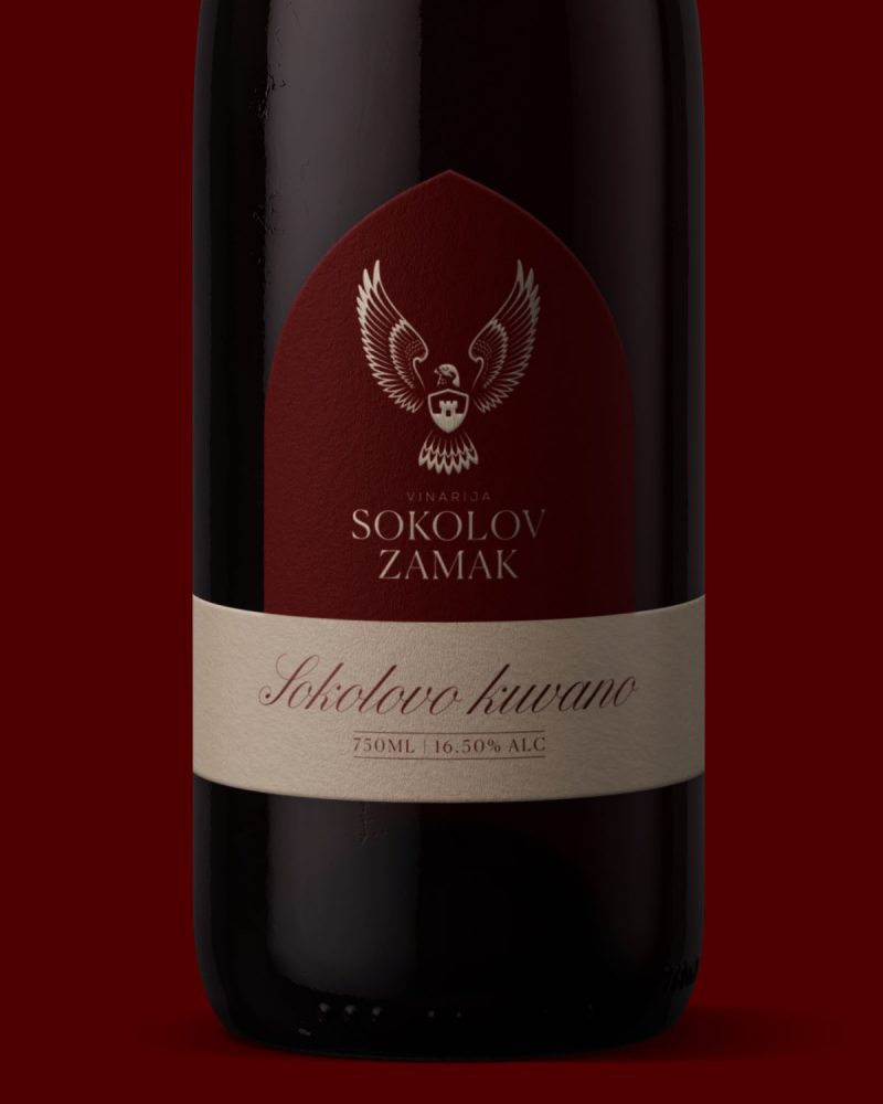 sokolov zamak vinarija sokolovo kuvano vino etiketa