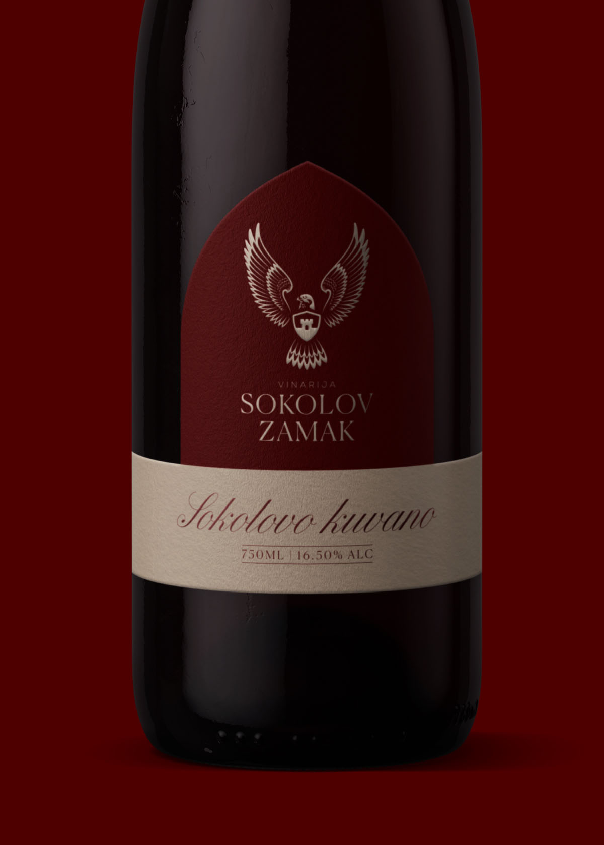 sokolov zamak vinarija sokolovo kuvano vino etiketa