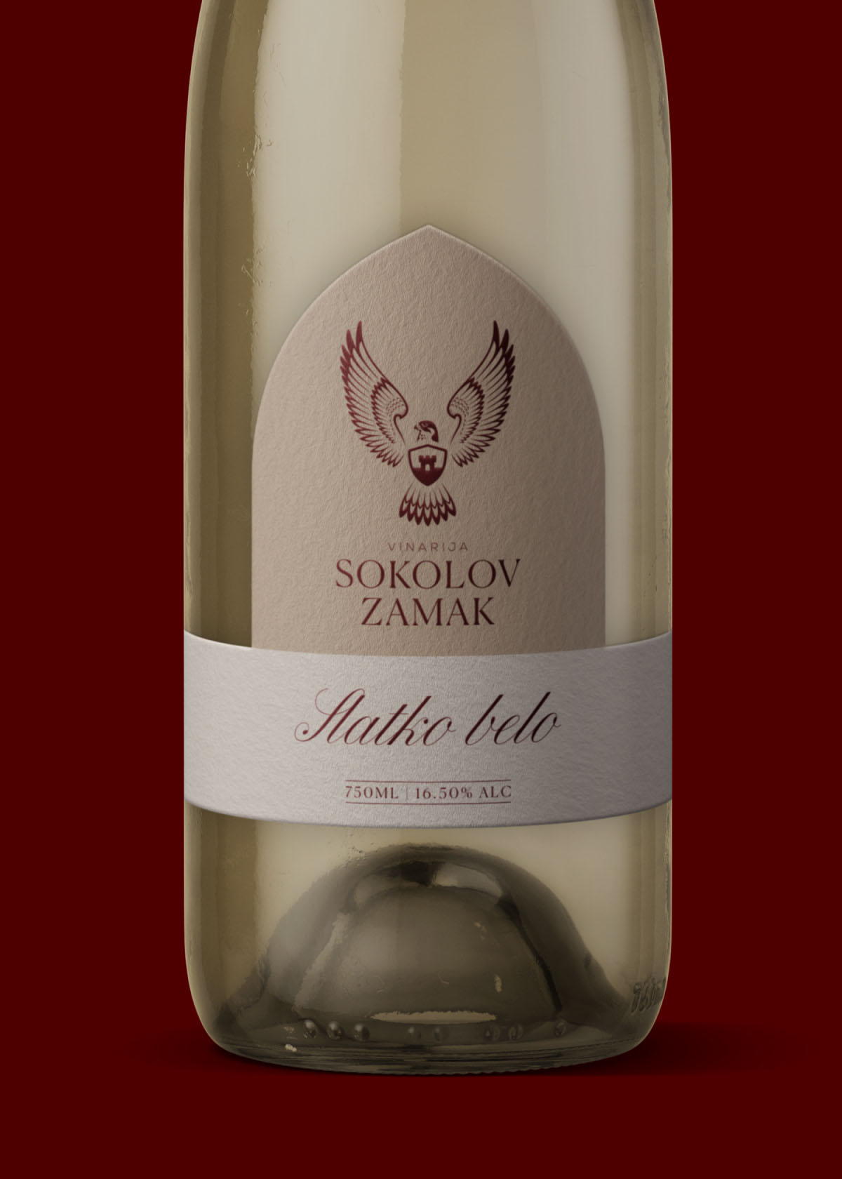 sokolov zamak vinarija sokolovo slatko belo vino etiketa